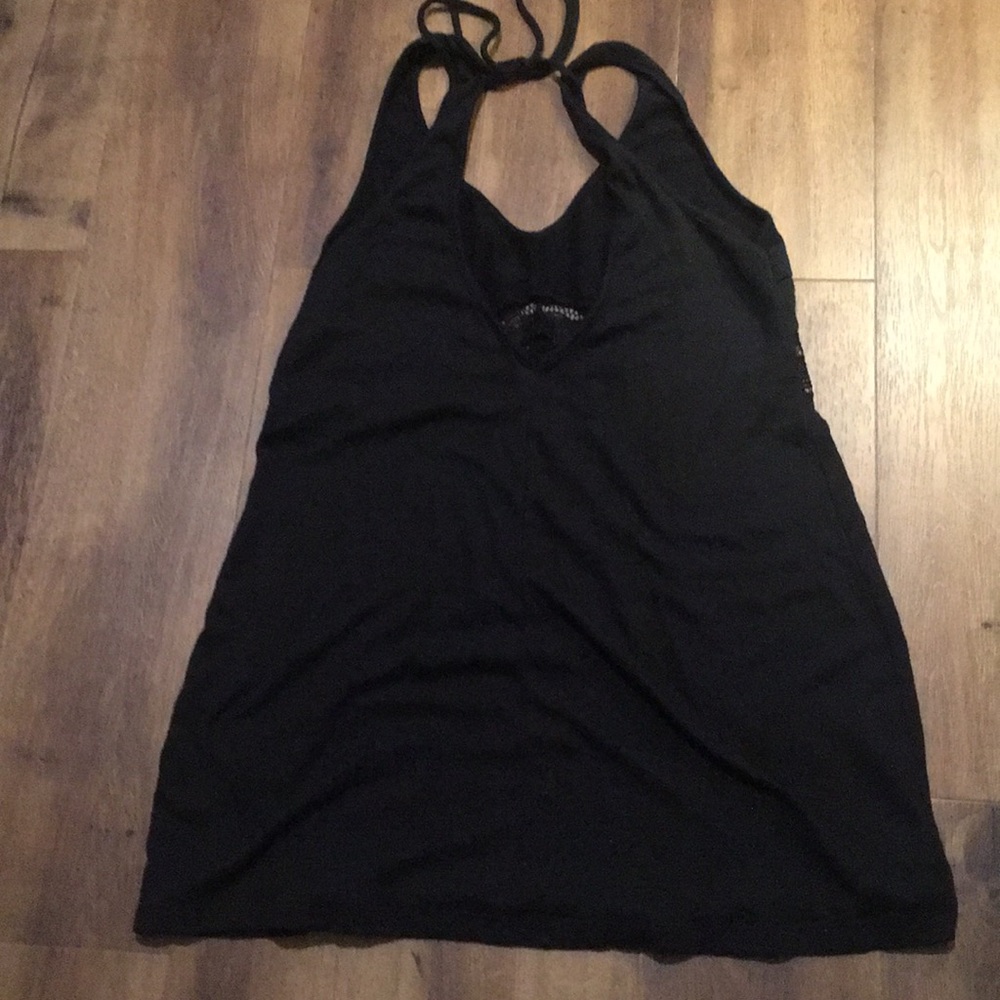 Black bathing sute cover